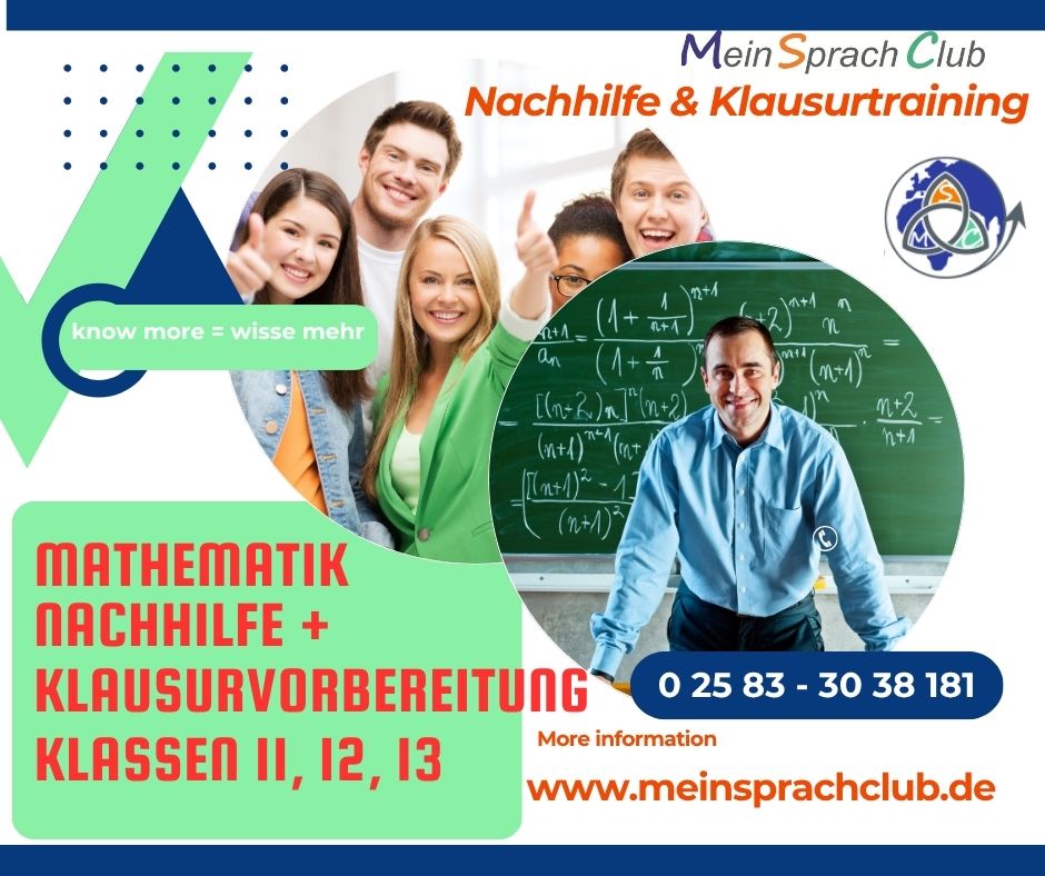 Mathematik Nachhilfe+Klausurvorbereitung Klassen 11/12/13 (Sassenberg)